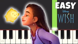 Disneys Wish  Im A Star  EASY Piano Tutorial [upl. by Ecniuq602]