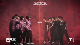 PRX vs T1 Playoffs Matchup Faceoff [upl. by Nilyaj]