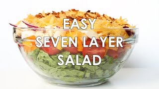 7Layer Salad Recipe With Mayonnaise Quick amp Easy [upl. by Enelcaj995]