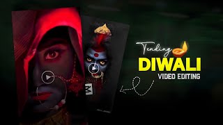 Diwali Special REELS Editing  Tending Reels  Mata Kali Ma Ki Reels Editing Tutorial  In Capcut [upl. by Aicnilav]