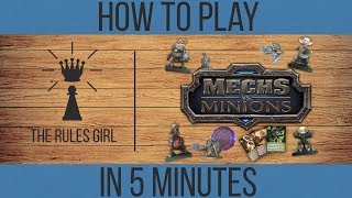 Mechs Vs Minions Tutorial  How to Play in 5 Minutes  The Rules Girl [upl. by Ecienal]