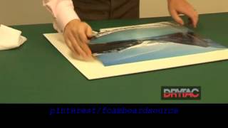 Photo amp Poster Mounting using Self Adhesive Foamboard how to instructional video [upl. by Ikik154]