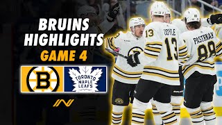 Bruins Playoff Highlights Best of Bostons Pivotal Game 4 Performance vs Toronto [upl. by Ecilef]