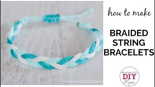 How to Make Braided Bracelets with Wax Cord [upl. by Finzer]