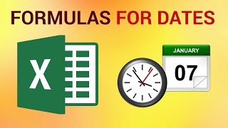 How to Make Formulas for Dates in Excel 2016 [upl. by Iramohs]