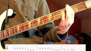 Everything Everything  Kemosabe bass cover with TABS on screen [upl. by Maurizio]