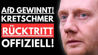 🚨PAUKENSCHLAG KRETSCHMER TRITT ZURÜCK AfD ÜBERNIMMT REGIERUNG IN SACHSEN🚨 [upl. by Thomson]