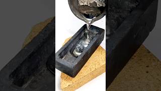 Casting Molten Pewter into Ingots [upl. by Ihsar]