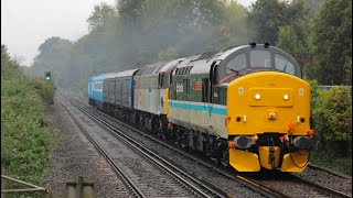 LSL class 37 37401 thrashes through shawford with 57003amp43058 on 5Z45 23092024 [upl. by Ennaimaj631]