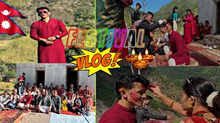 Dashain Nepali Festival Celebrated with Family after 13 years 🇳🇵❤️  Nepali Vlogs [upl. by Bertasi]