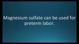 How to pronounce magnesium sulfate Memorizing Pharmacology Flashcard [upl. by Clute]