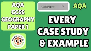 EVERY CASE STUDY amp EXAMPLE  GCSE Geography Paper 1 [upl. by Liryc626]