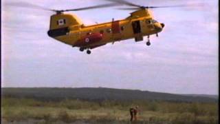 Labrador Helicopter Boeing Vertol SAR Search and Rescue Demo 1995avi [upl. by Gerrie946]