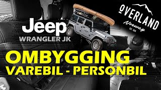 Ombygging fra varebil til personbil  Sette i bakseter Jeep Wrangler JK [upl. by Suitangi63]