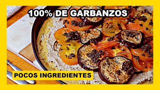 🔶 SIN HARINA Pizza de GARBANZOS  receta fácil y saludable [upl. by Elletnohs]