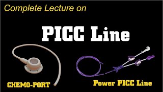 PICC Line  Peripheral inserted central catheter in hindi  PICC Line vs Central Line  Chemoport [upl. by Atsev]