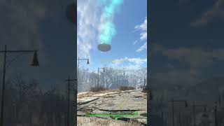 UFO landing  x6 88 reaction fallout fallout4 ufo alien [upl. by Akiemahs]