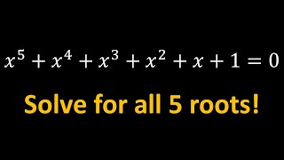 Solving A Quintic  Polynomial Equations maths [upl. by Dyolf]