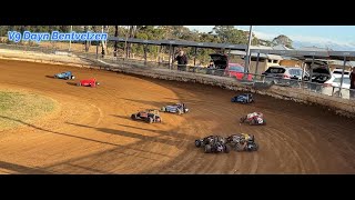 14 Scale Speedway NSW Titles Wingless FEATURE V9 Dayn Bentvelzen [upl. by Thais]