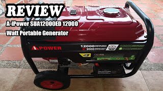 AiPower SUA12000ED 12000 Watt Portable Generator Review  What Do I Think [upl. by Llerref]