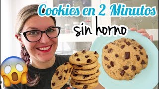 COOKIES en tan SÓLO 2 MINUTOS Galletas SIN HORNO [upl. by Marissa]