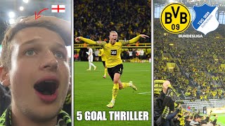 ENGLISH FAN EXPERIENCES DORTMUND ATMOSPHERE v Hoffenheim  HAALAND [upl. by Greerson]