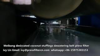 Desiccated Coconut powder dewatering machine [upl. by Asiral]