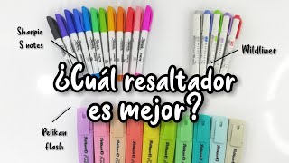 ¿Cuál es el mejor Resaltador reseña Pelikan vs Mildliner vs Sharpie Snote  Brilliant Notes [upl. by Andreana]