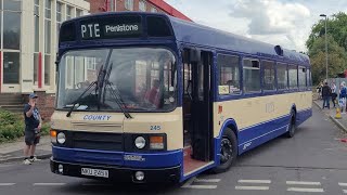 Preserved Leyland National quot245quot NKU 245X at South Yorkshire Transport Trust [upl. by Yettie]