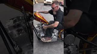 HARLEY DAVIDSON CLASSIC VINTAGE CUSTOM CHOPPER harleydavidsonpeople shorts chopper loudest [upl. by Fred119]