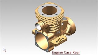 Engine Case Rear Siemens NX Tutorial [upl. by Verge]