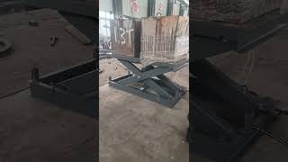 2500kg load stationary scissor lift platform cargolift logistics warehouse factory workshop [upl. by Aikahs]