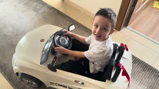 DENİZ AKÜLÜ ARABASI İLE EVDE GEZDİ cutebaby goneviral keşfet viral car akülüaraba [upl. by Eno]