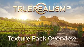 TrueRealism HD  Minecraft Texture Pack Overview amp Graphics Showcase [upl. by Piderit]