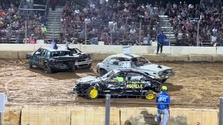 Buck Motorsports Stock V8 Demolition Derby 7624 [upl. by Ehrlich]