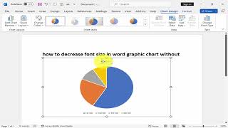 How to decrease font size in word graphic chart without [upl. by Yllrebmik]