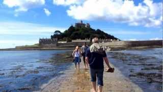 Walking the ancient causeway to St Michaels Mount in Cornwall [upl. by Attenod764]