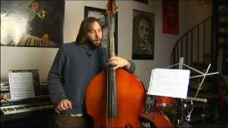 Upright Bass Swing Music in A Flat  Swing Bass Progression Reading Tips [upl. by Airetas360]