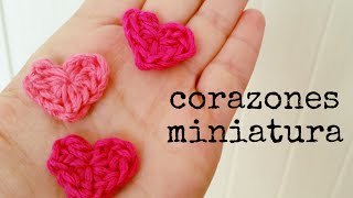 Cómo hacer un CORAZÓN Mini a Crochet  Paso a Paso [upl. by Walters]