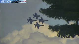 US Navy Blue Angles Traverse City MI Raw Broadcast [upl. by Guerin]