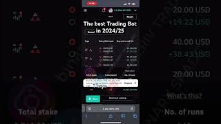 Watch how we started this trade till we hit TP of 1000 binarytradingbot deriv derivbot trading [upl. by Eitirahc]