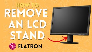 How to Remove The Stand Off an LG Flatron LCD Monitor [upl. by Halilak]