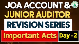 HP JOA Accounts amp Junior Auditor  Revision Series  Important Acts  Day 2  HP JOA Account Prep [upl. by Clarkin642]