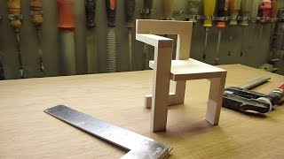 DIY The making of De Steltman stoel van Gerrit Rietveld schaal 16 [upl. by Leasi]