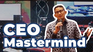 Penampilan Menparekraf Sandiaga Sebagai Pembicara di CEO Mastermind 7 [upl. by Hannus]