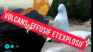 Volcans  effusif et explosif expérience svt [upl. by Asilef292]