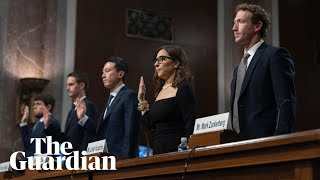 TikTok Snap Meta and X CEOs testify in Senate hearing – watch live [upl. by Asiruam709]