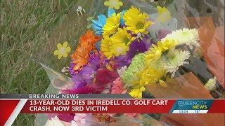 13yearold dies in Iredell Co golf cart crash [upl. by Nikolai625]