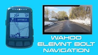 Wahoo Elemnt Bolt  Navigation [upl. by Ettessil]