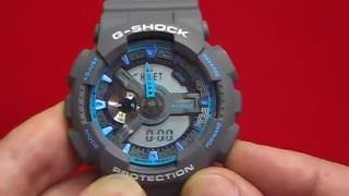 Ajustar la hora a un reloj casio g shock tipo GA 110 [upl. by Uticas]